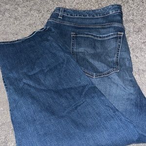 Blue, jean capris